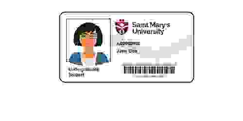 Graphic image of a smu i.d. card